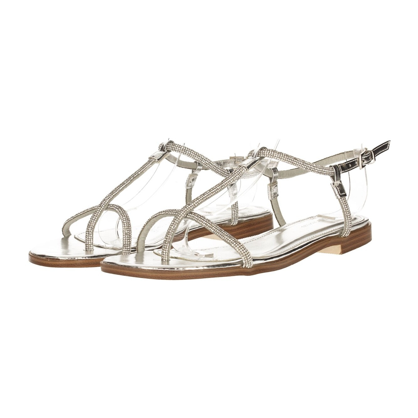 Sandali Donna Tata Italia Argentato