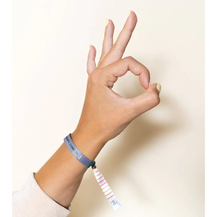 Pulsera Tela "No hay compi como tú"
