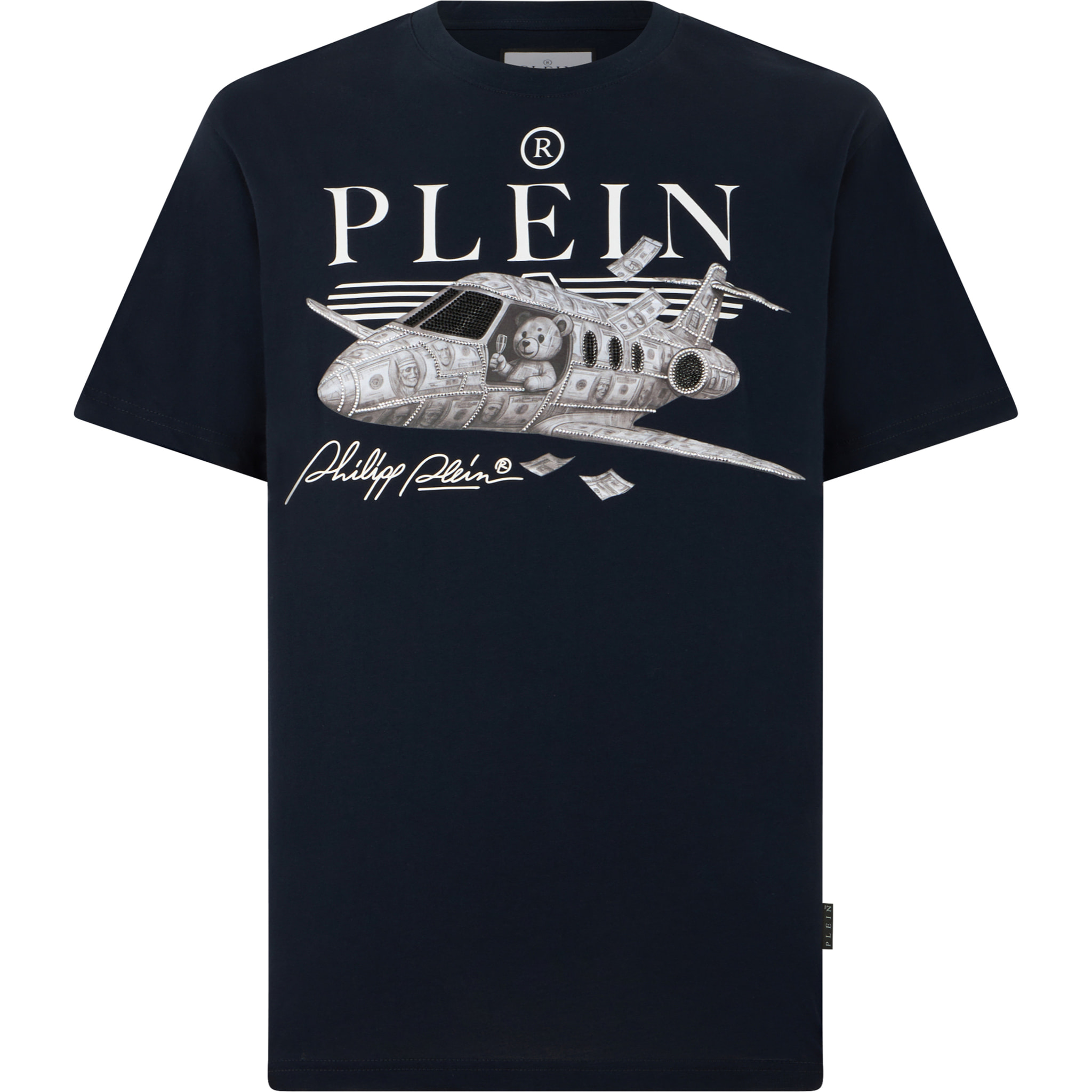PHILIPP PLEIN Camiseta de cuello redondo y manga corta TEDDY