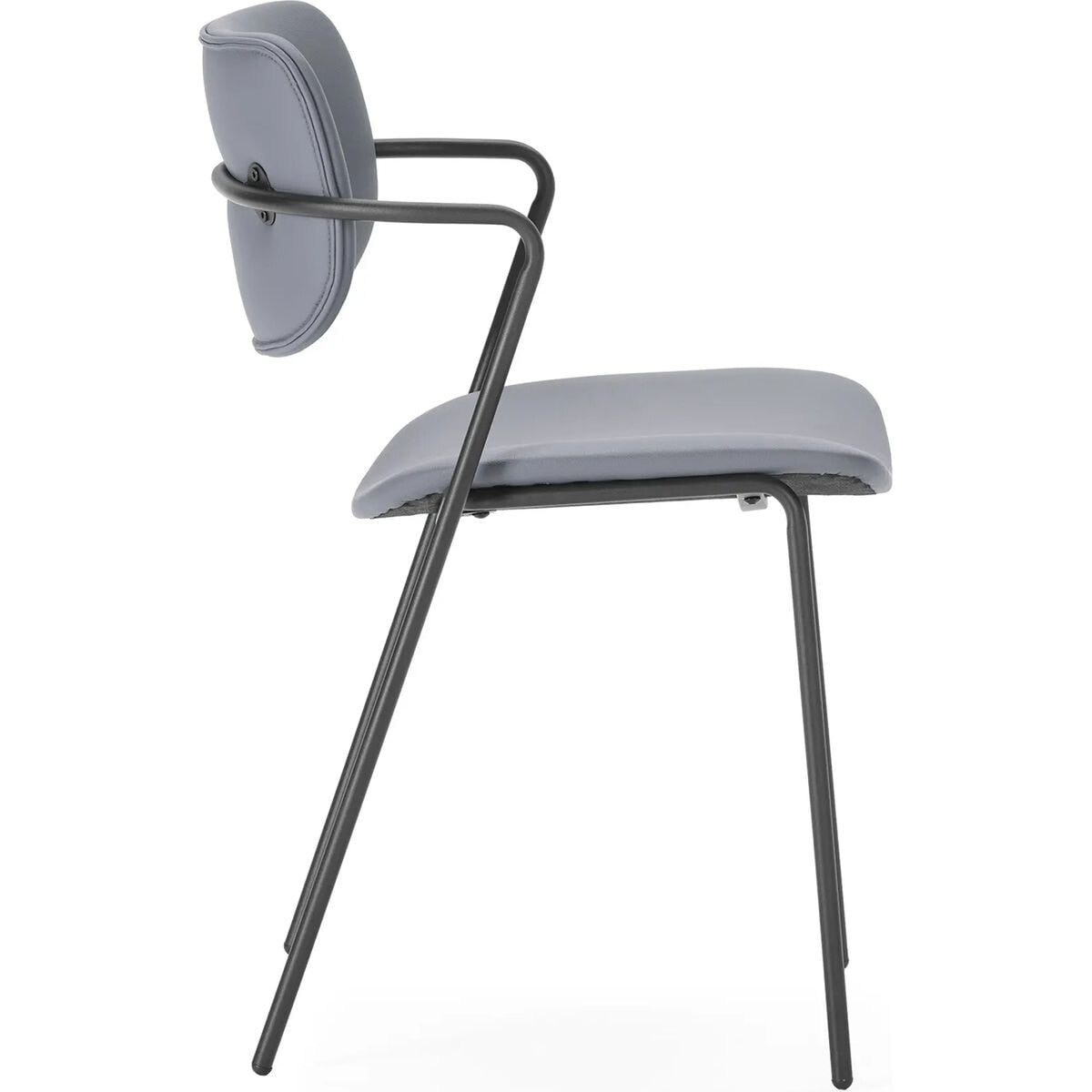 Lot de 2 chaises en simili cuir - SKANDI