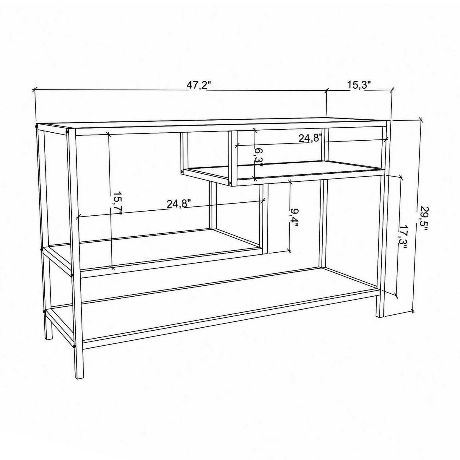 Mobile porta TV Dplizzar, Credenza da soggiorno, Armadio basso per TV, Base parete attrezzata, 120x39h75 cm, Oro e Quercia