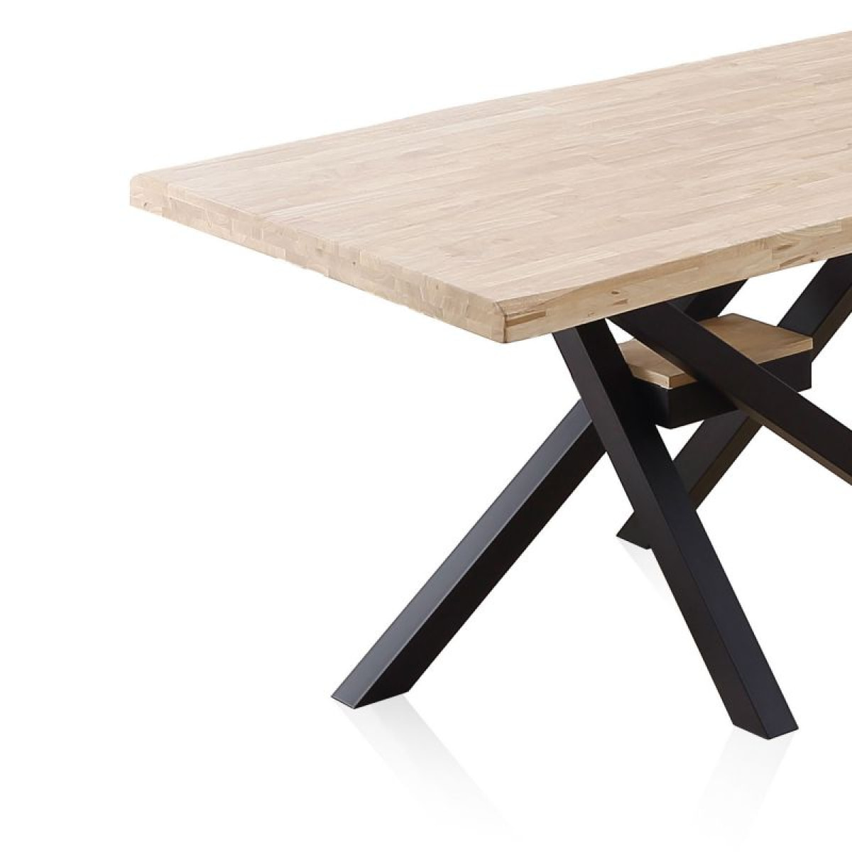 Mesa de comedor Xena Fit 150 Negro - Roble