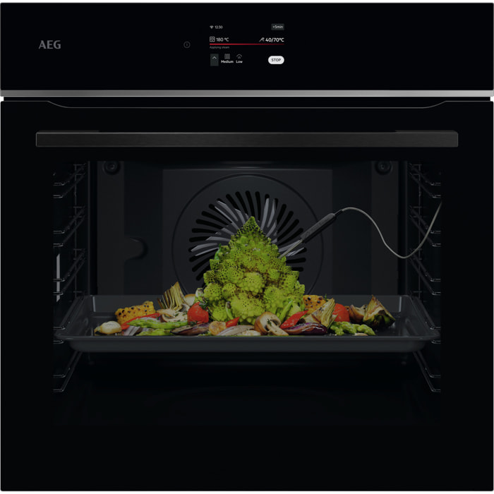 AEG Horno multifunción Serie 7000 MealAssist con Display CookSmart Touch 4,3 '', con WiFi TE8PB731AB