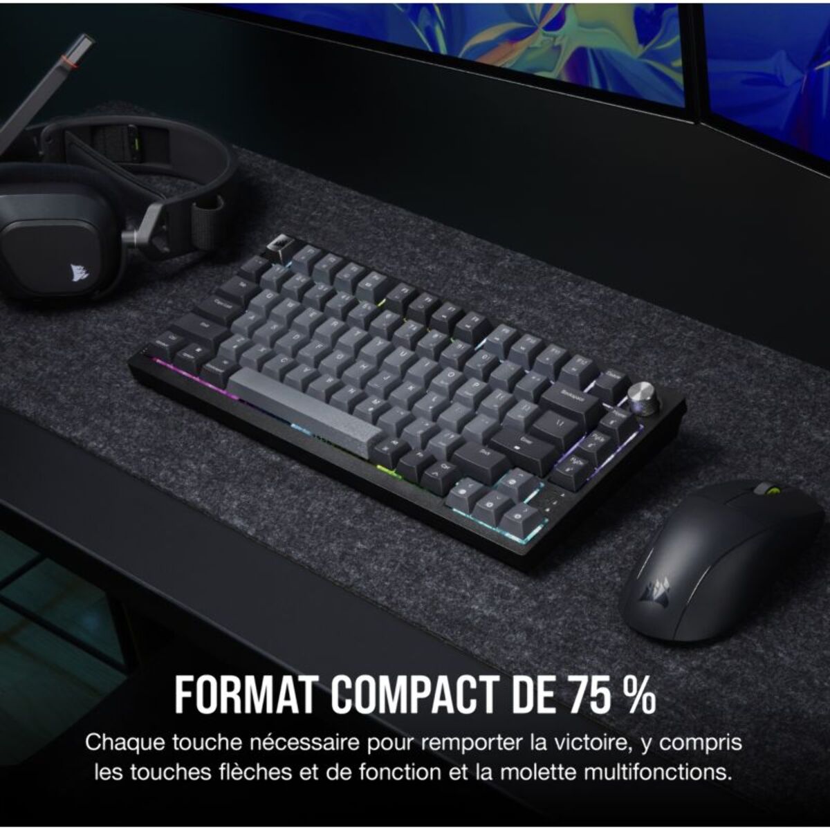 Clavier gamer sans fil CORSAIR K65 PLUS Wireless
