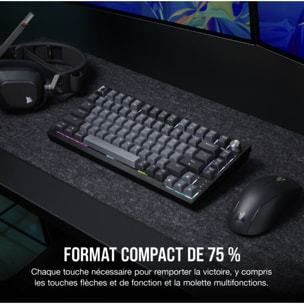 Clavier gamer sans fil CORSAIR K65 PLUS Wireless