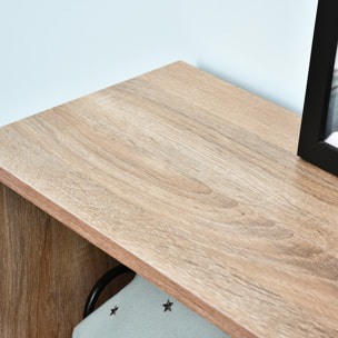 Zapatero con Estante Cubos 101,5x25,5x98cm Madera Natural