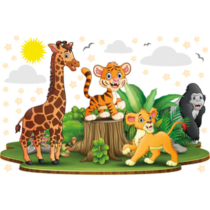 Stickers muraux | Sticker Mural Autocollant - ANIMAUX BÉBÉS D'AFRIQUE - Stickers adhésifs