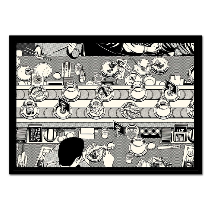 Affiche - Sushi Bar - Paiheme studio