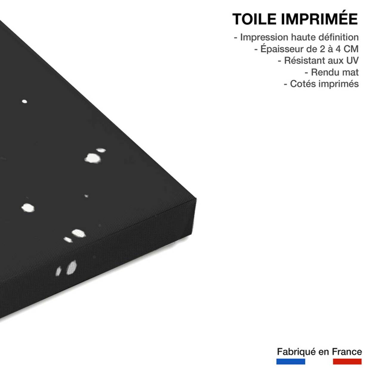 Tableau abstrait épreuve négative Toile imprimée