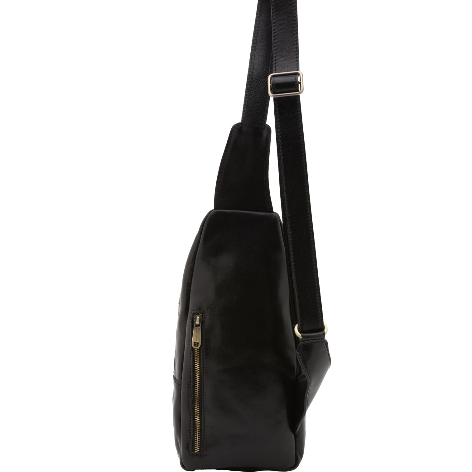 Borsa a tracolla uomo in vera pelle - Modello False - Made in Italy - 35.0 x 16.0 x 5.0 cm