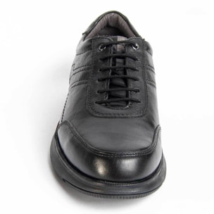 Zapato Oxford De Piel - Negro