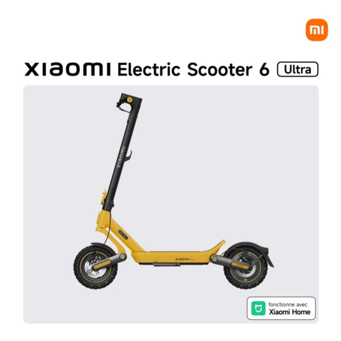 Trottinette électrique XIAOMI Electric Scooter 6 Ultra Jaune
