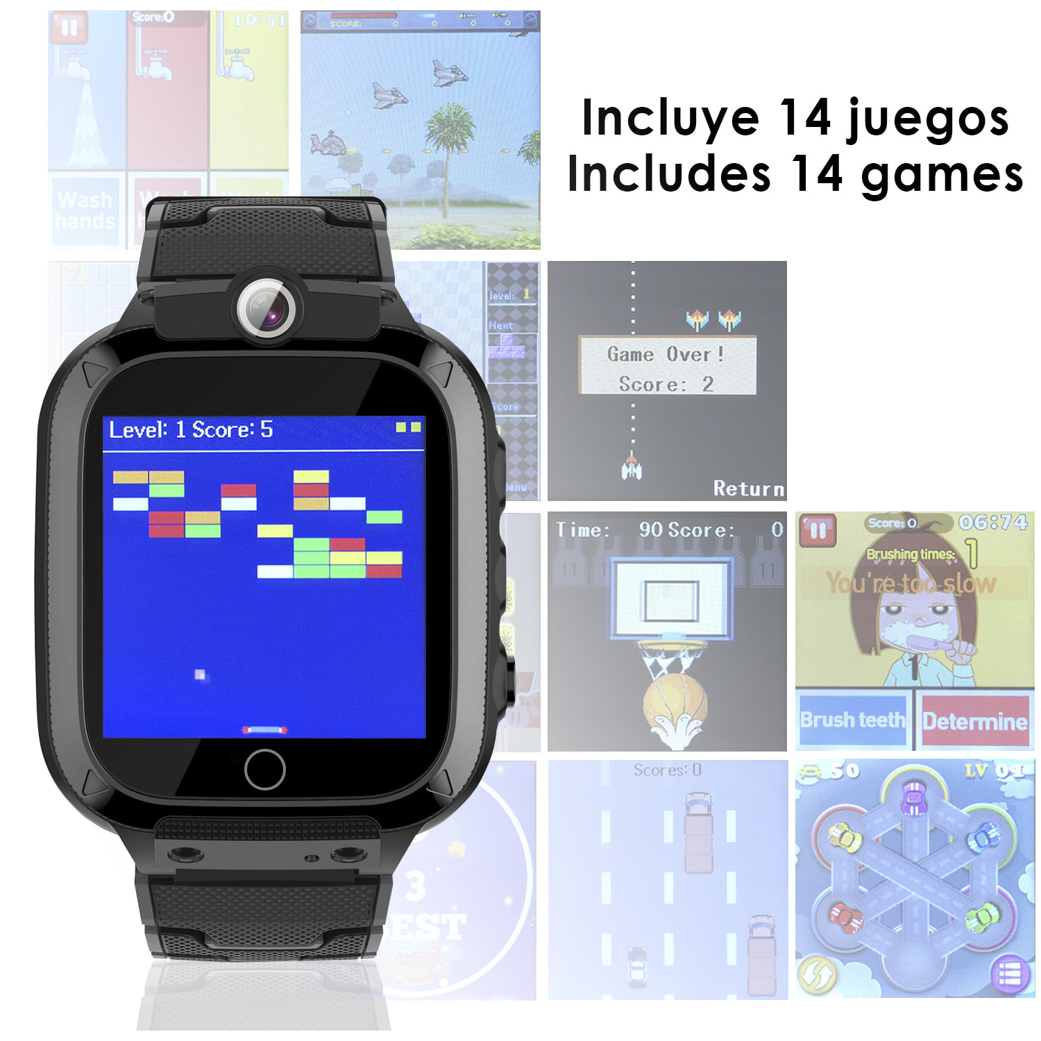 Smartwatch infantil S27 music & game. Doble cámara de fotos y video.