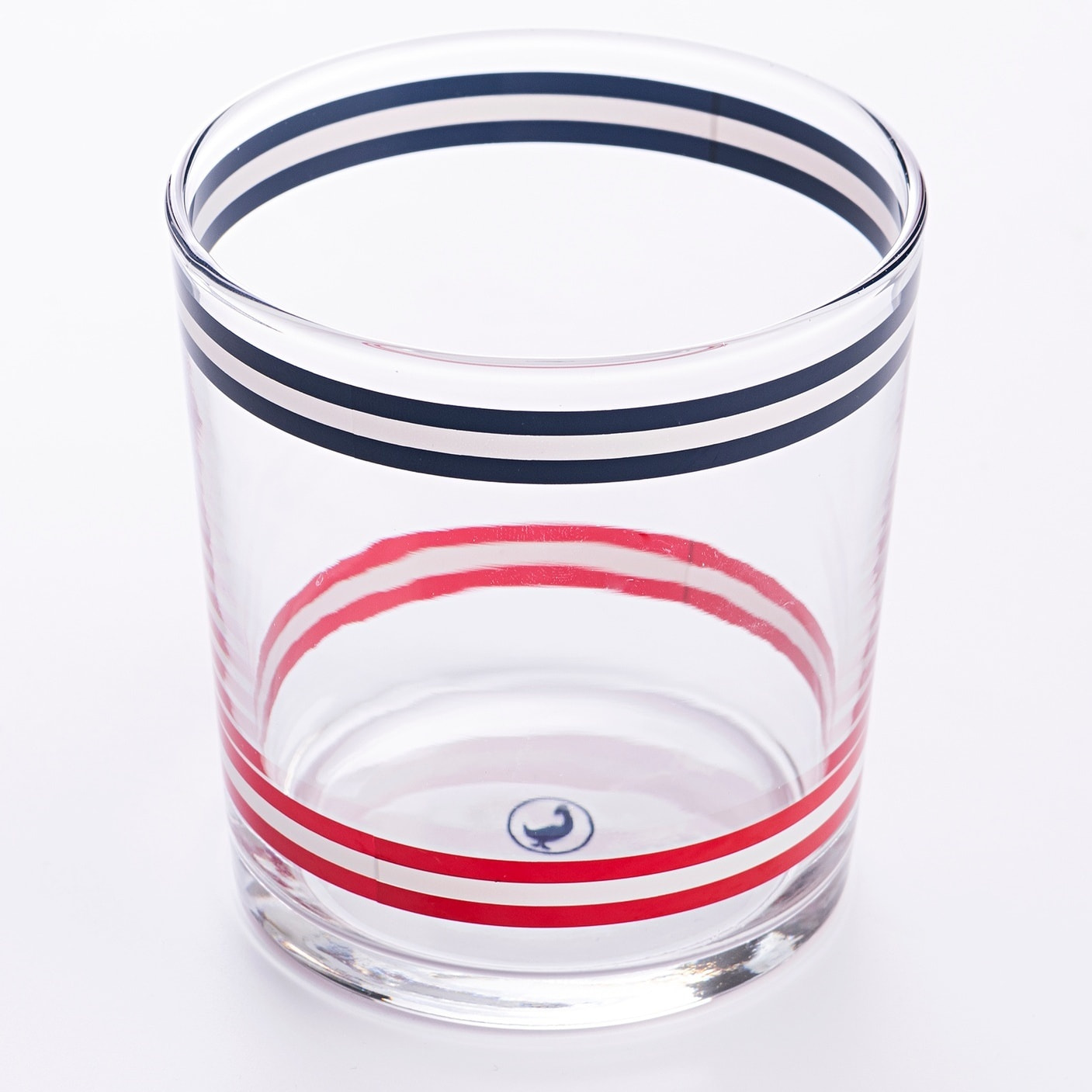 Set 6pzs vasos de cristal a rayas 345ml el ganso