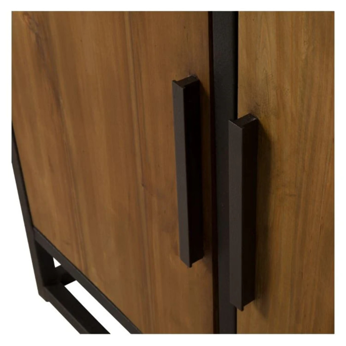 Etagère en bois de cèdre recyclé et métal - Raffi