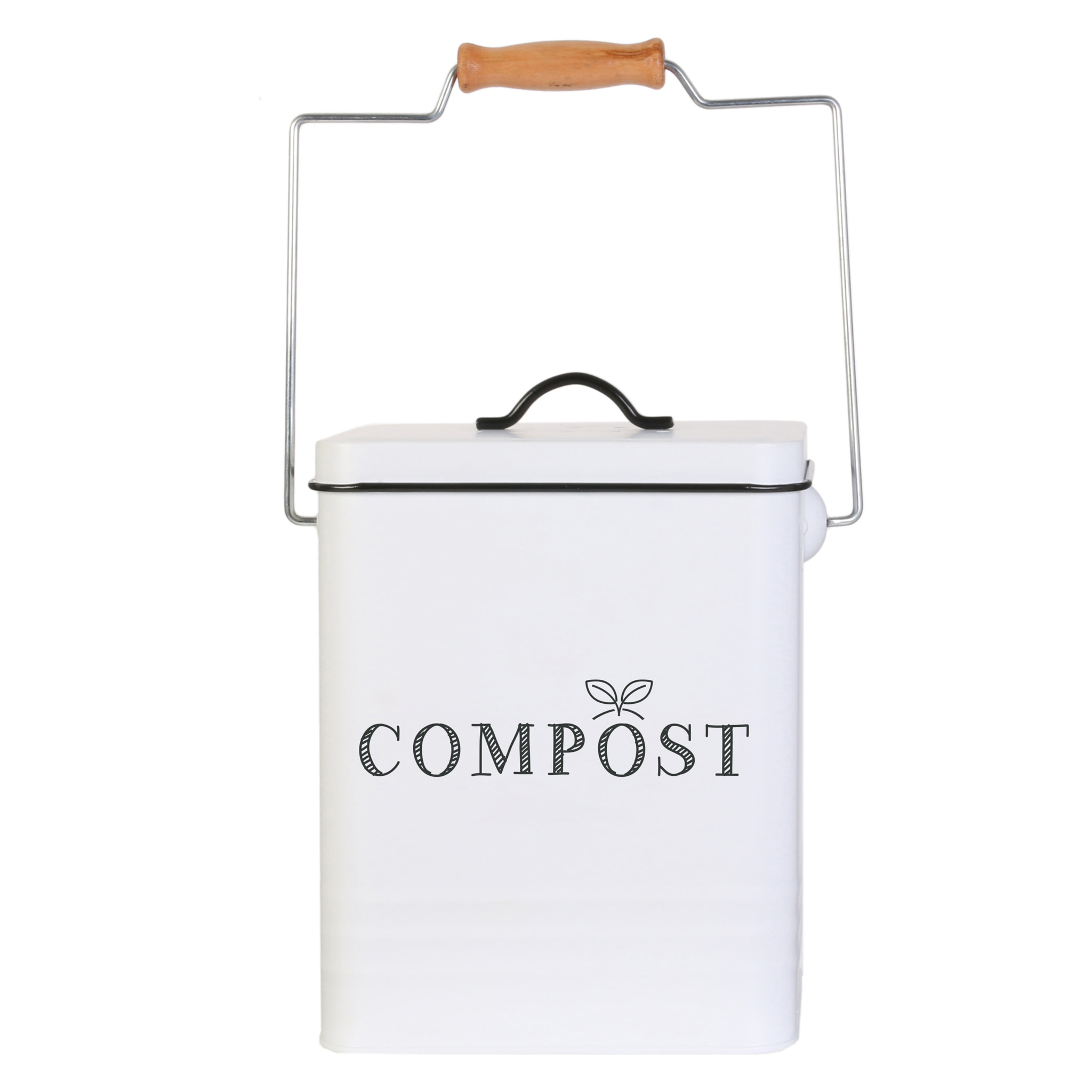 Poubelle De Compostage En Metal 5l