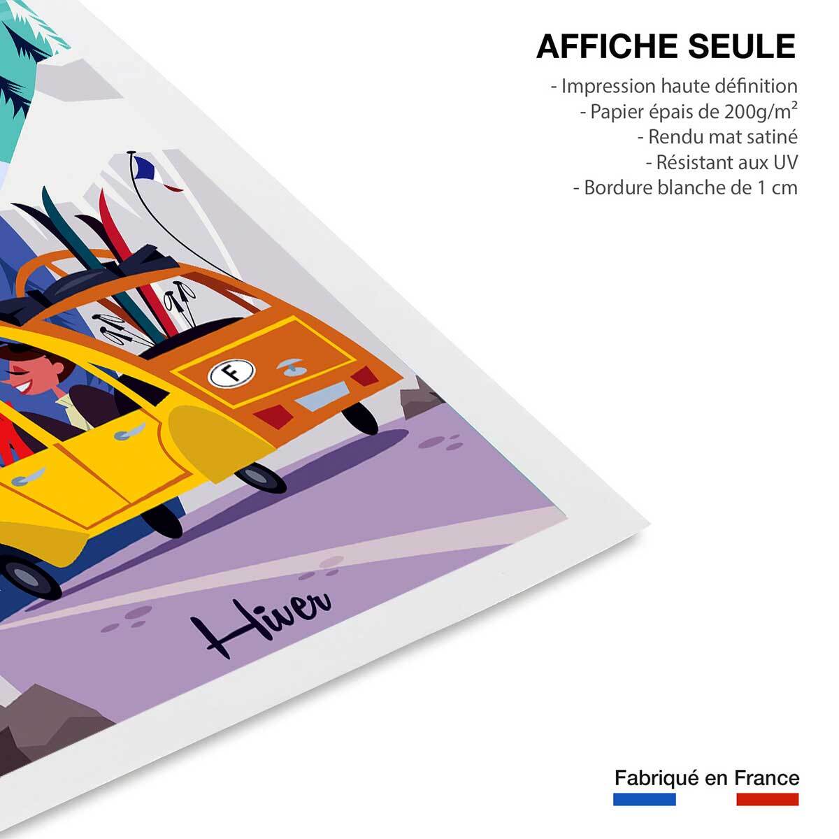 Poster de sur la route des alpes Affiche seule