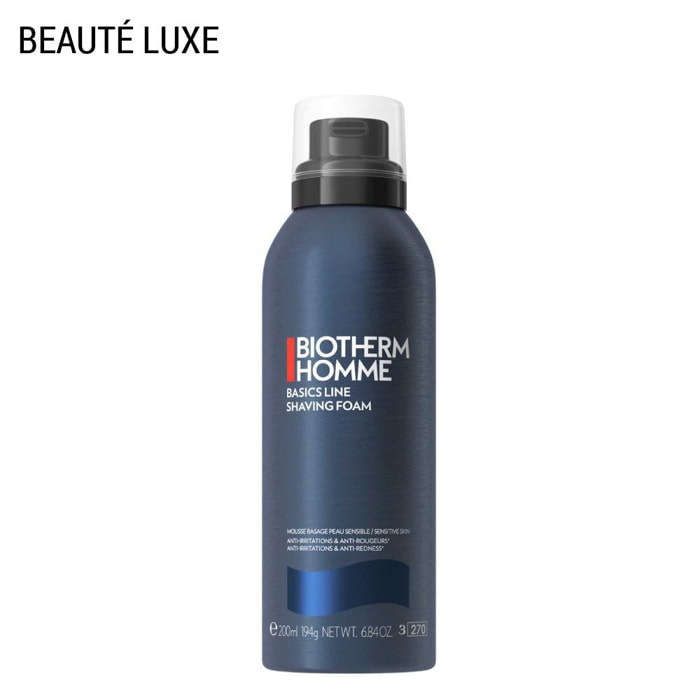 Biotherm Homme - Mousse de rasage pour homme - Peaux sensibles 200 ml