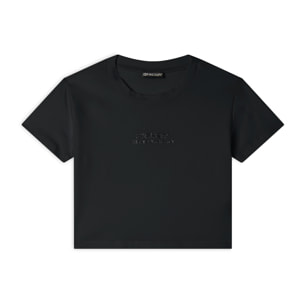 T-shirt cropped slim fit in jersey leggero