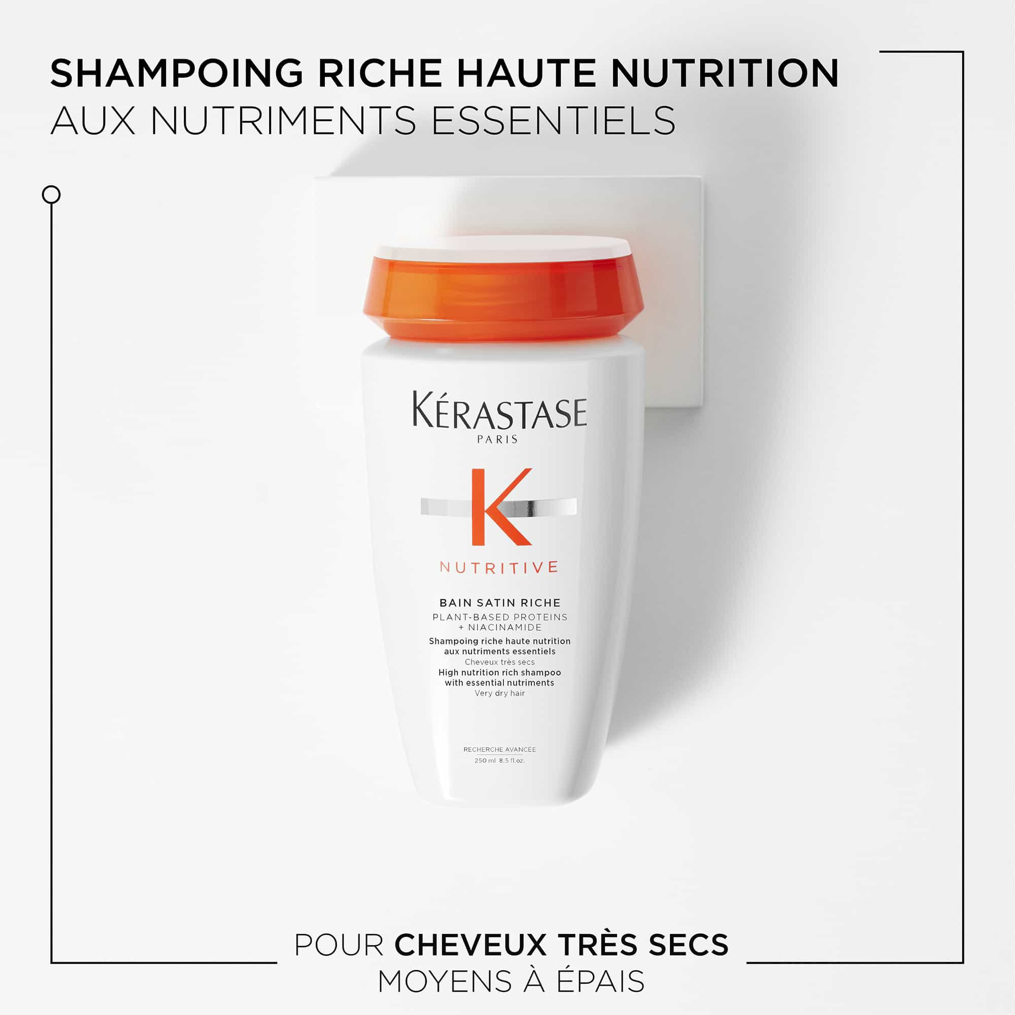 Shampoing Bain Satin Riche Nutritive 250ml