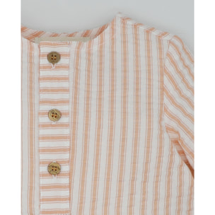 CAMISA RAYAS MANDARNA