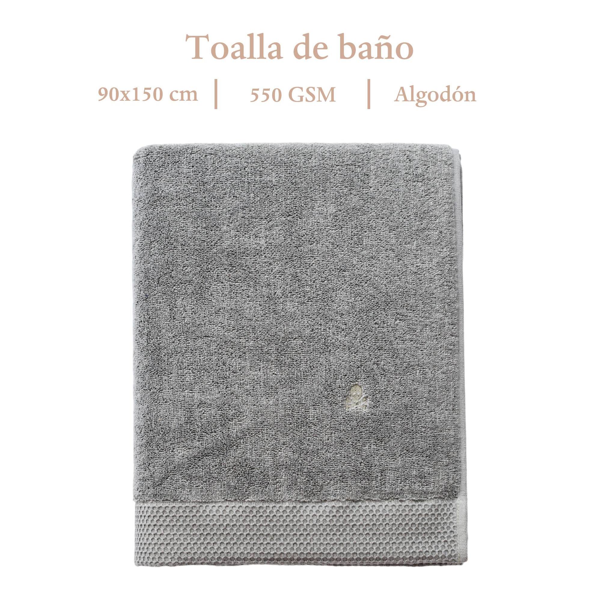 Toalla de baño nidus 90x150 100% algodón 550gsm agave bordado con logo scalpers home