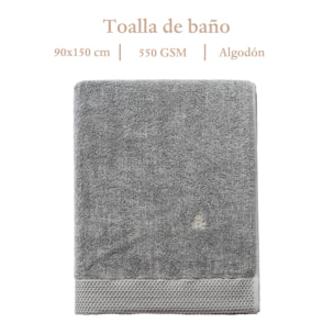 Toalla de baño nidus 90x150 100% algodón 550gsm agave bordado con logo scalpers home