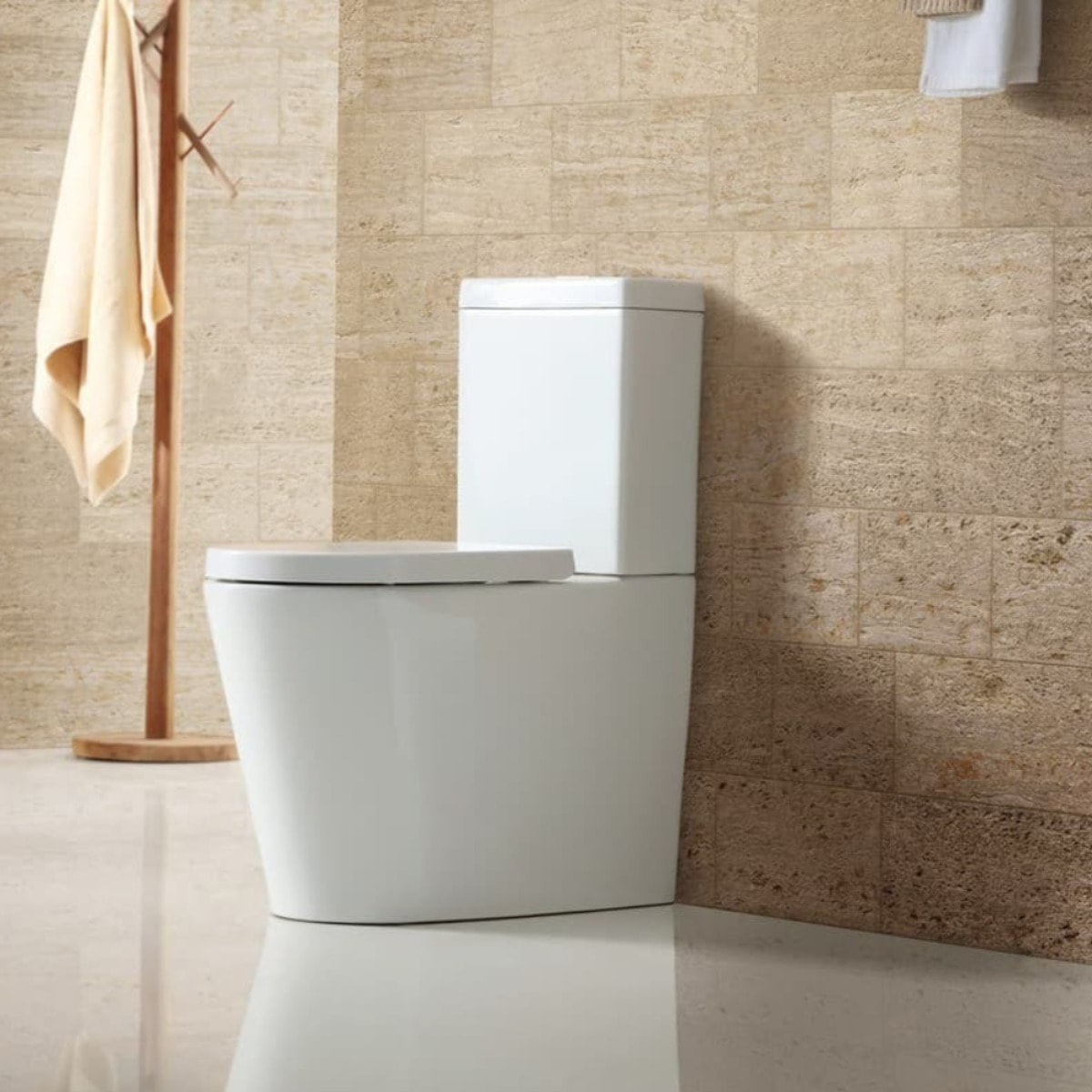 Brevis WC à poser complet sans bride en céramique avec abattant SoftClose, rinçage Vortex, blanc (SATBRE031RTORVP)