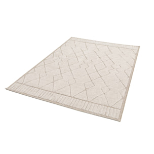 Tapis intérieur motif ethnique berbère beige et créme JUDY
