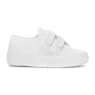 Le Superga Bambina Bianco 2750 Kids Straps Flower Sangallo