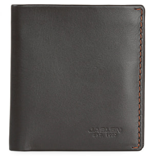 Cartera Hombre Piel Jaslen Lyon Marron Oscuro-Maron