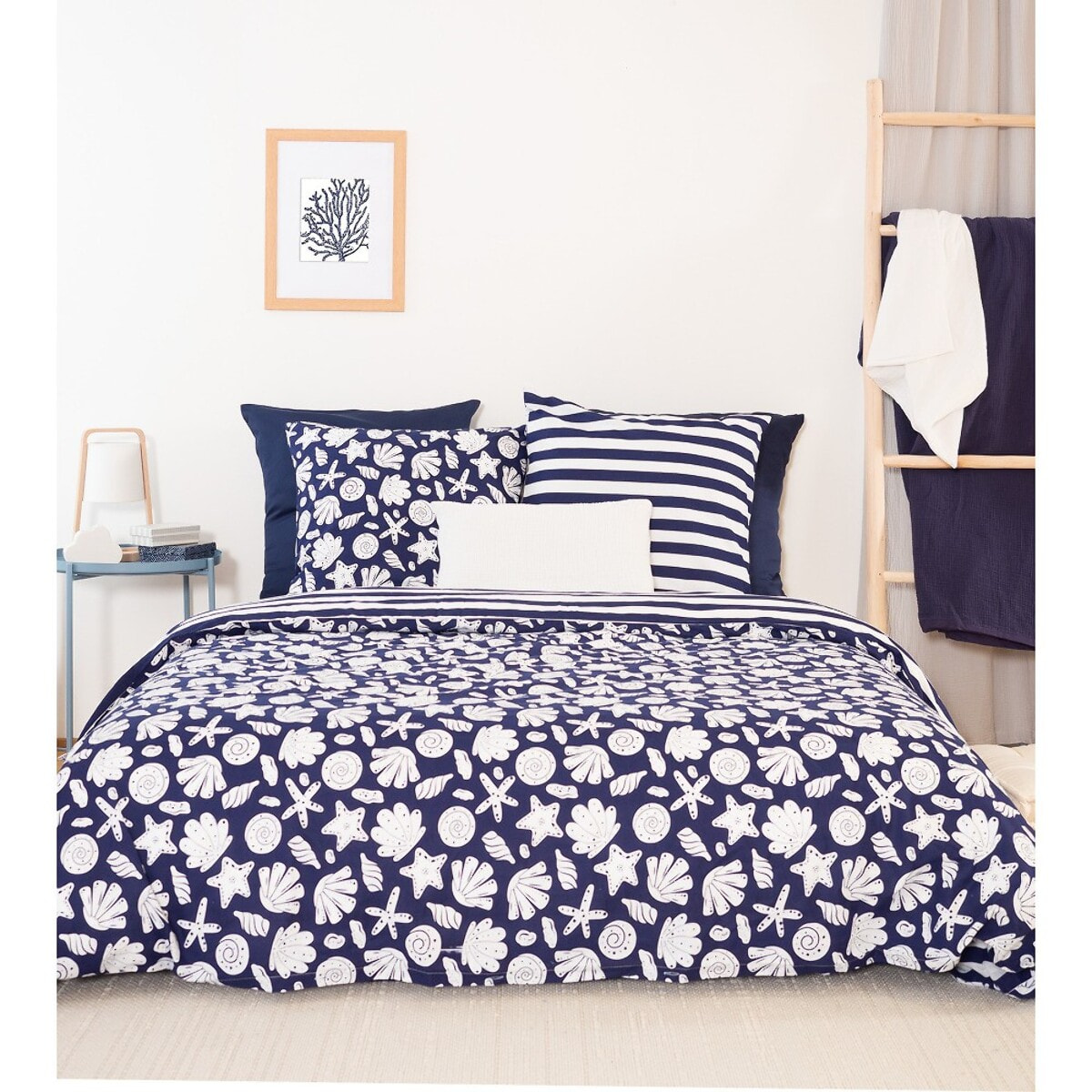 Parure Housse De Couette 3pcs 100% Coton 57 Fils Capri