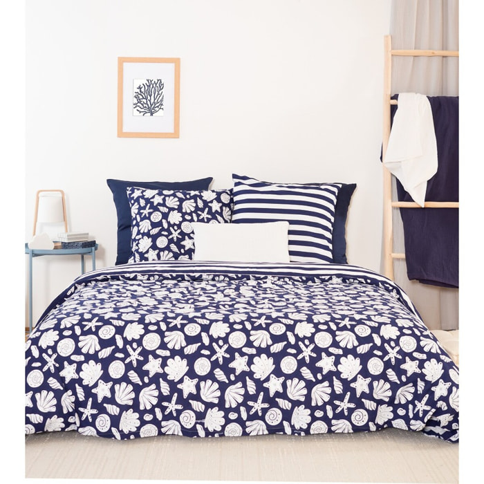 Parure Housse De Couette 3pcs 100% Coton 57 Fils Capri
