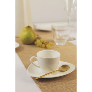 Servizio caffè Carrara da 6 pezzi in porcellana