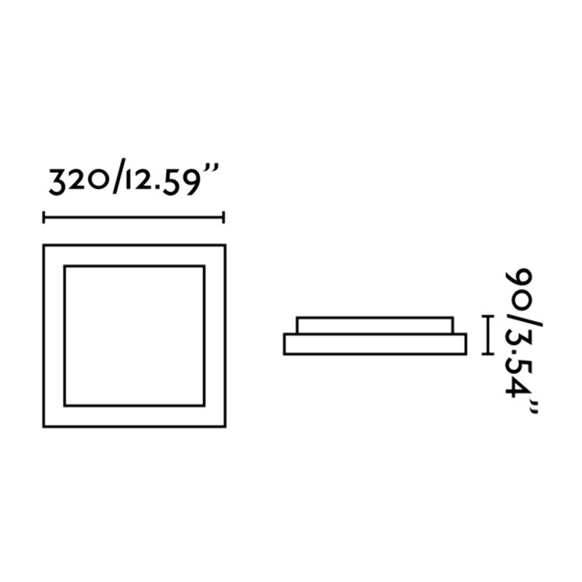 TOLA 320 Lámpara plafón blanco