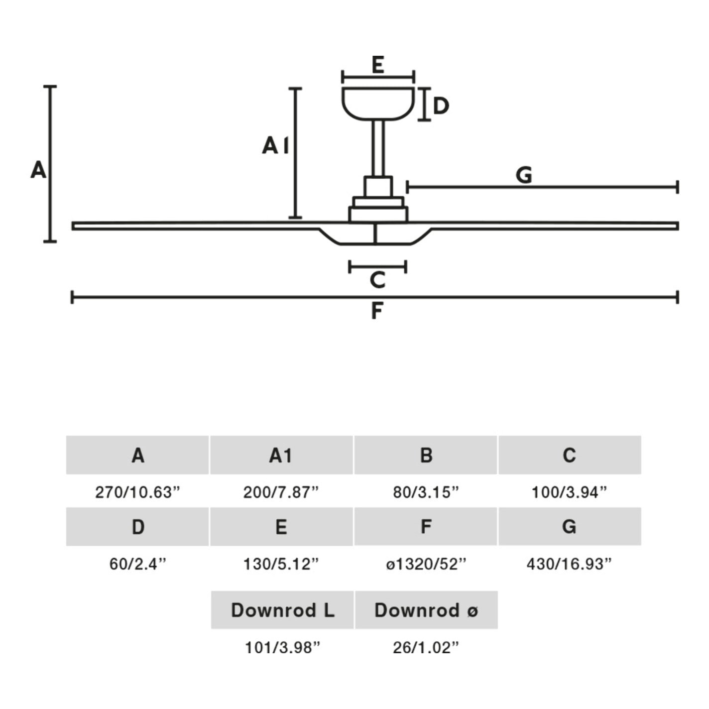 HEYWOOD L LED Ventilador de techo negro/madera oscura