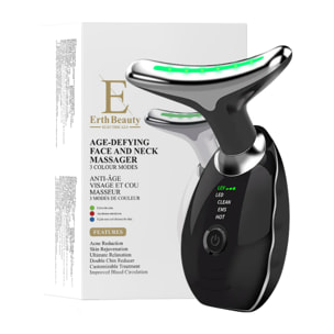 Masajeador Facial y de Cuello Antiedad - Negro