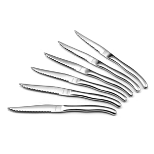 Virgule - Blocco di 6 coltelli da bistecca