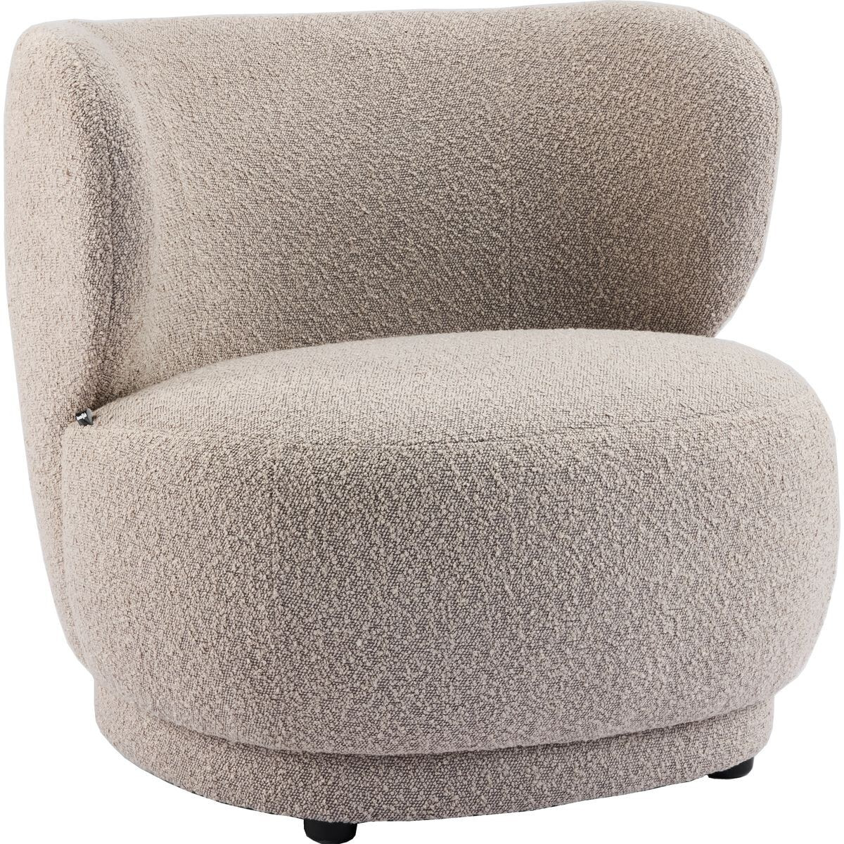 Fauteuil en tissu bouclette - ESTER
