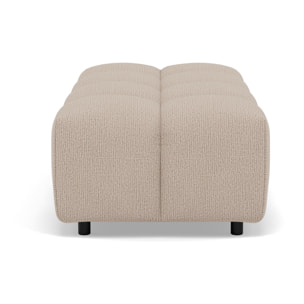 Adelaide - pouf en tissu texturé - Beige