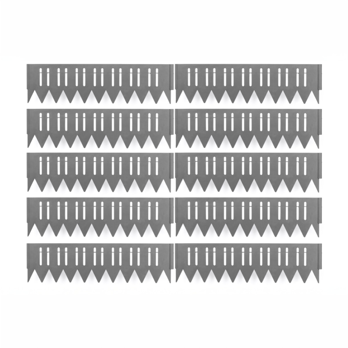 Bordurettes pour parterre stop herbe - lot de 10