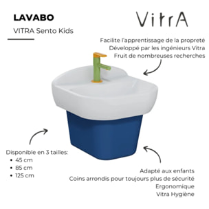 Lavabo pour enfant Sento Kids 45 cm + siphon et bonde Wirquin