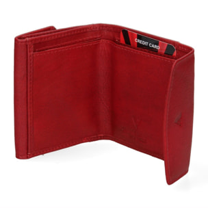 Portafoglio donna in ecopelle - Modello False - Casual - 9.0 x 7.5 x 2.0 cm