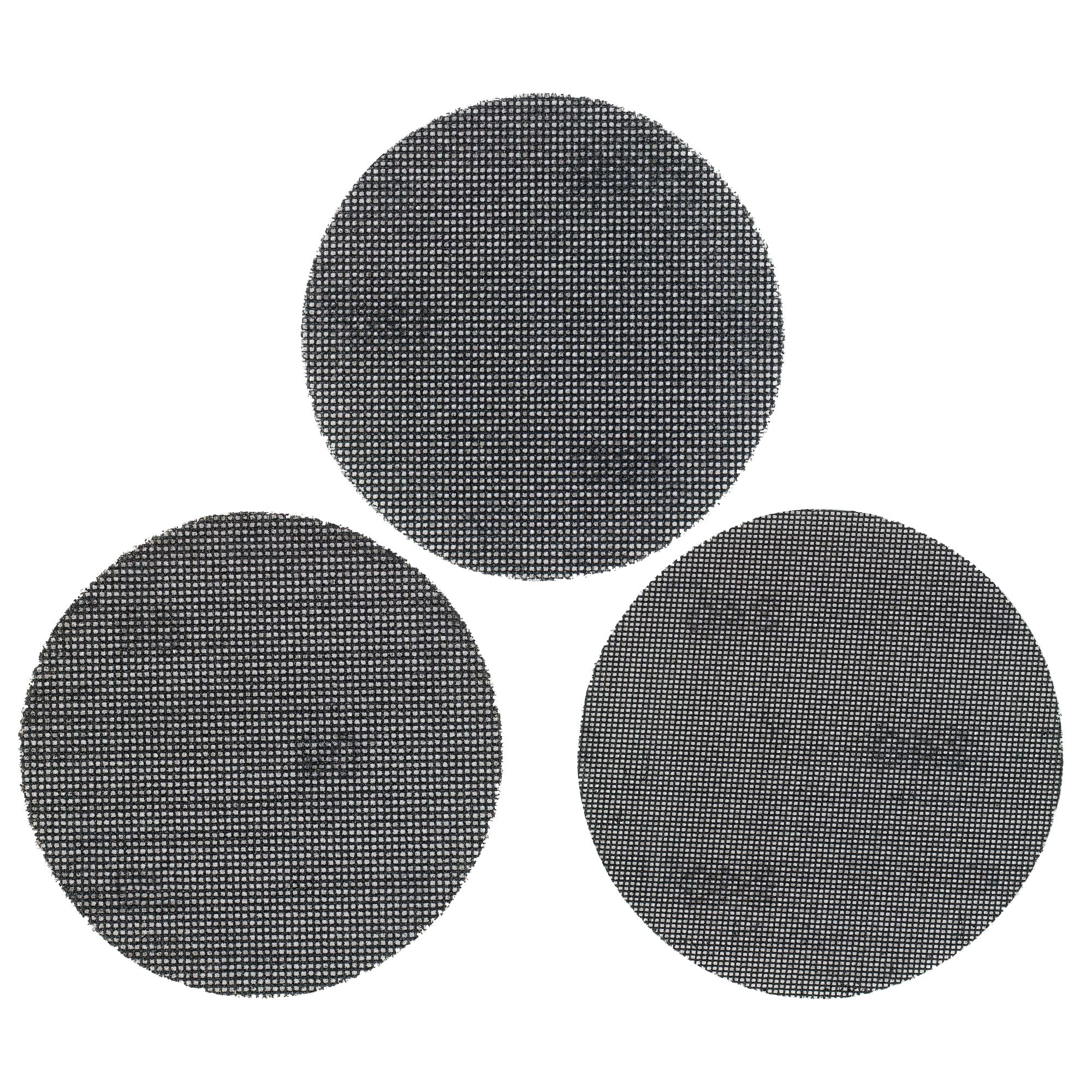 Stanley Assortiment de 3 abrasifs excentrique Ø 125mm maille auto-aggripants grains 80, 120 et 240