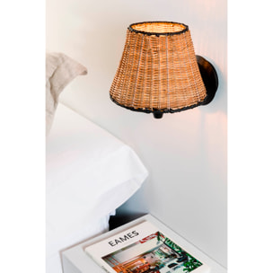 SUMBA Aplique negro/ratán