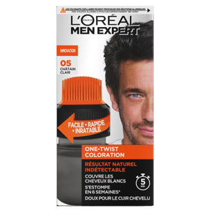 L'Oréal Paris Men Expert One-Twist coloration châtain naturel