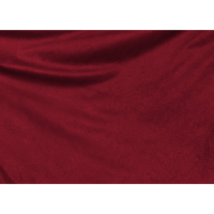 Vestiletto Giroletto Effetto Velluto Estensibile Tinta Unita Matrimoniale Perfetto Bordeaux