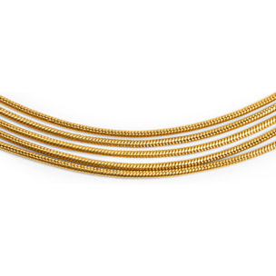 Collier Cleopatra Acier Plaqué Or