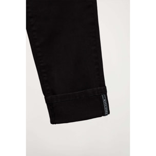 Pantalón chino negro de corte slim con logo Polo Club en bolsillo trasero