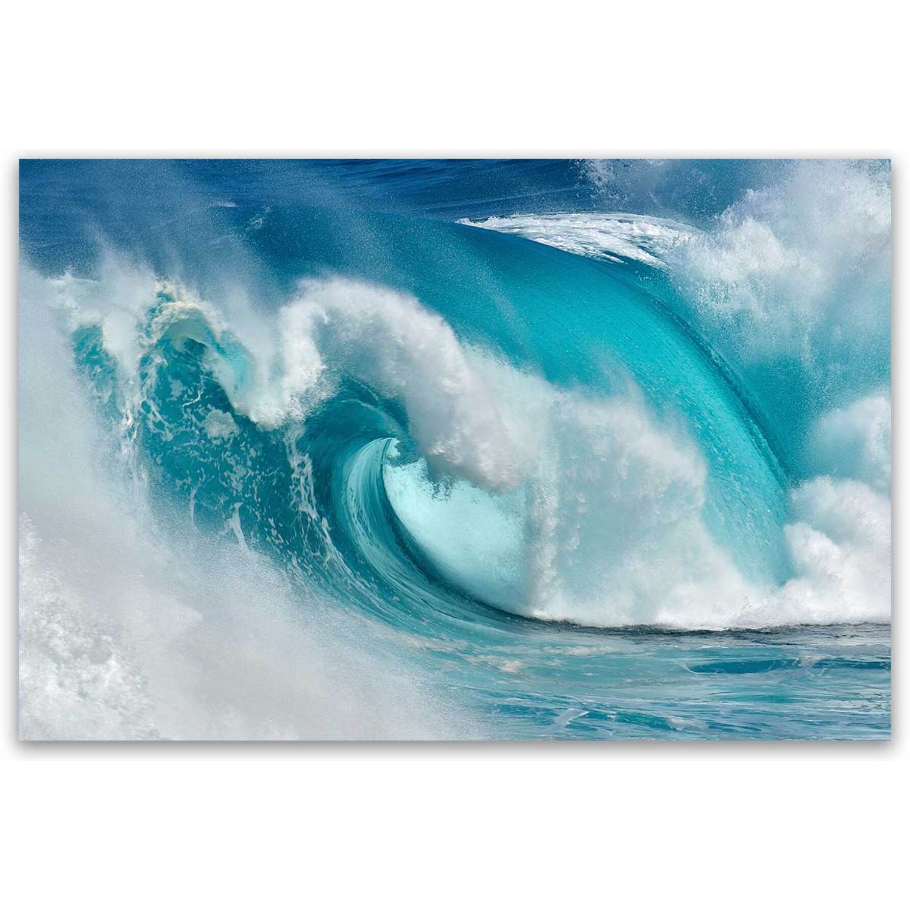 Tableau mer Tube bleu Tableau alu Dibond